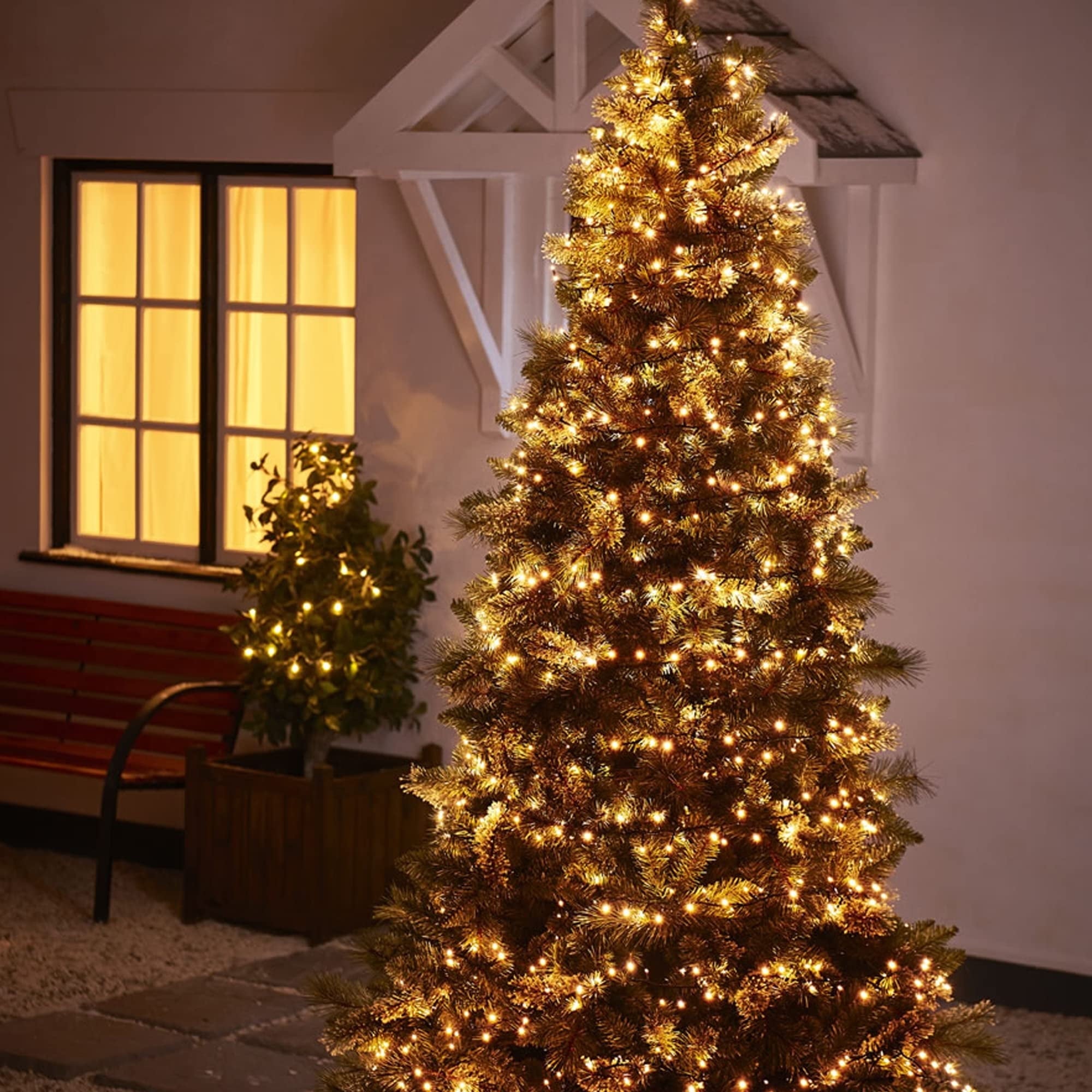 NITIDSKY 33ft 100 LED Christmas Lights Twinkle Christmas Tree String Lights Indoor Outdoor Decorations, White
