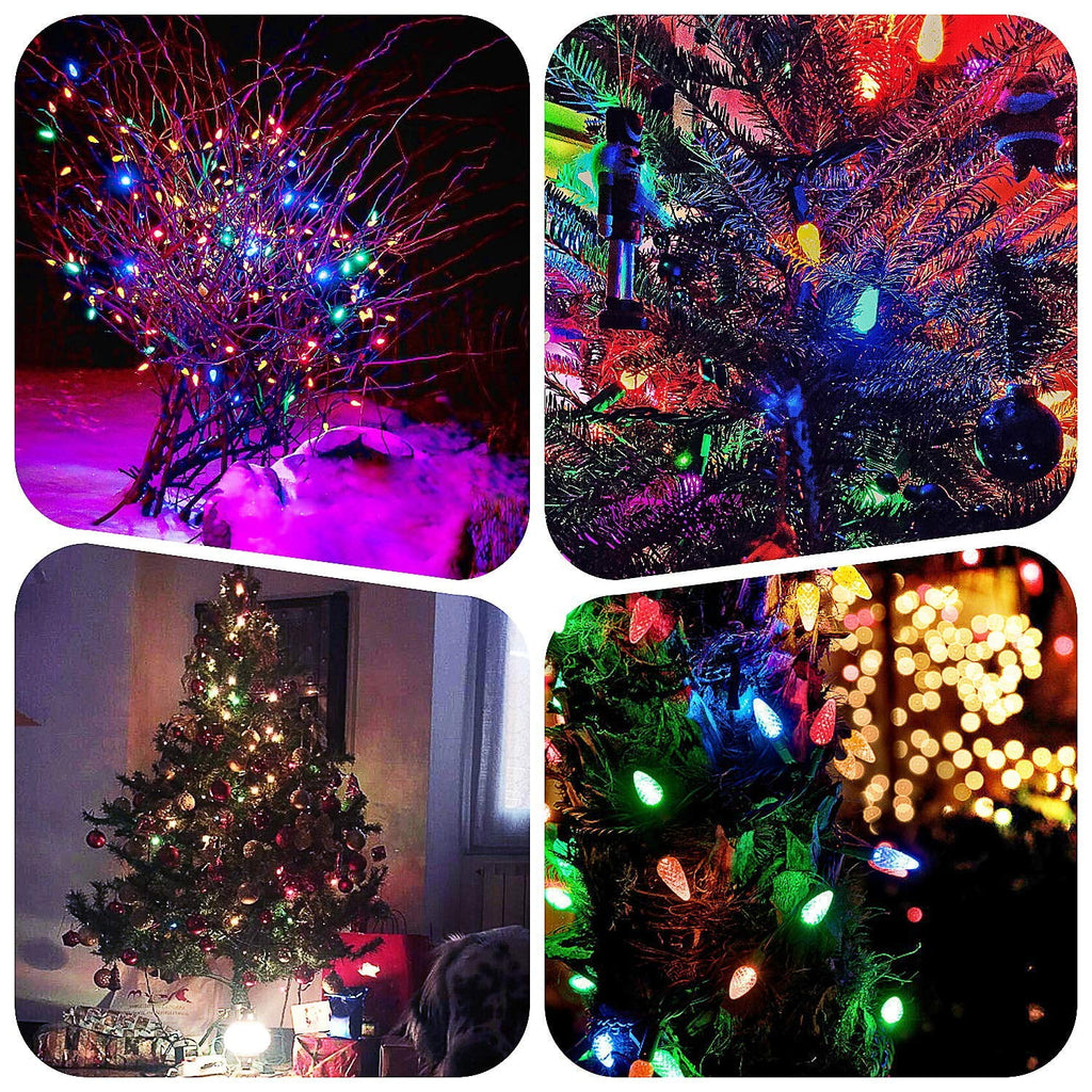 Loende Christmas Lights, 18FT 50 LED C3 Battery Operated String Lights for Indoor Outdoor Multicolor
