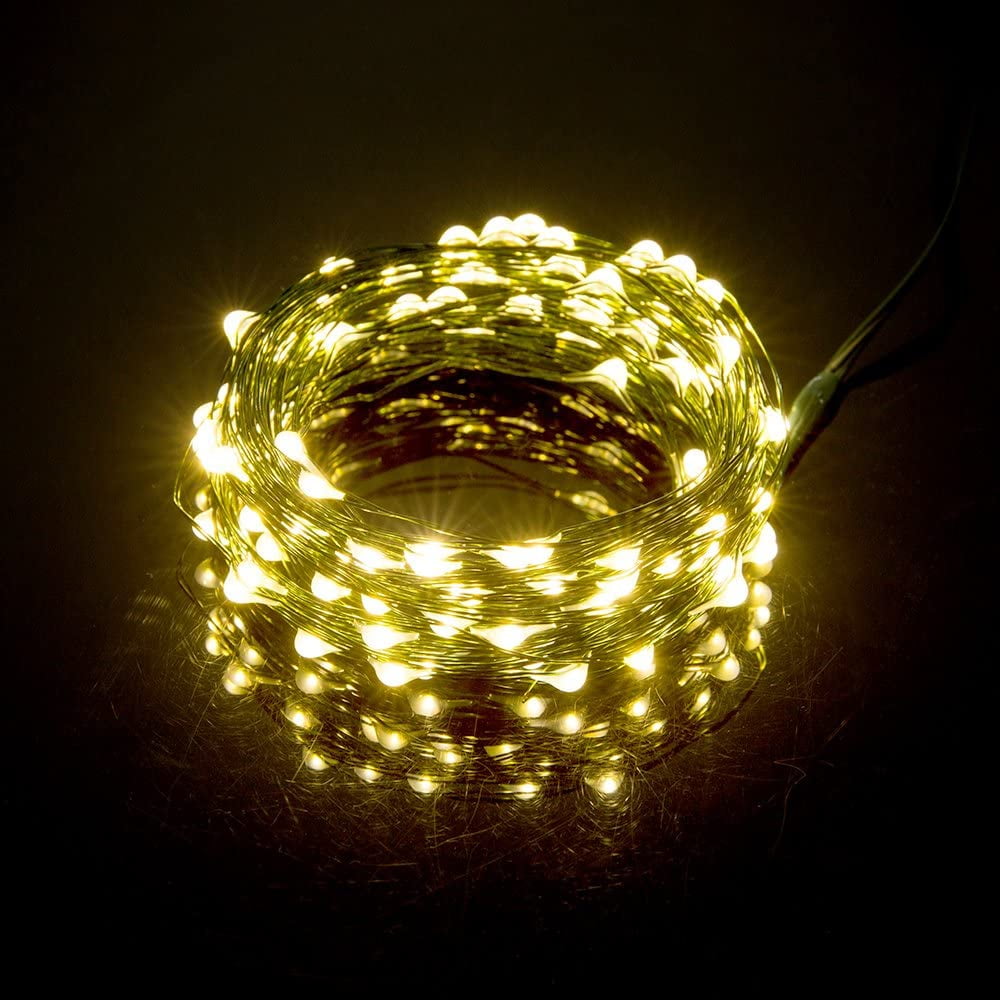 LOENDE Christmas Lights, 50 LED 17 FT Battery Operated Fairy Lights for Home Party Garden Christmas Decoration, 1 Pack