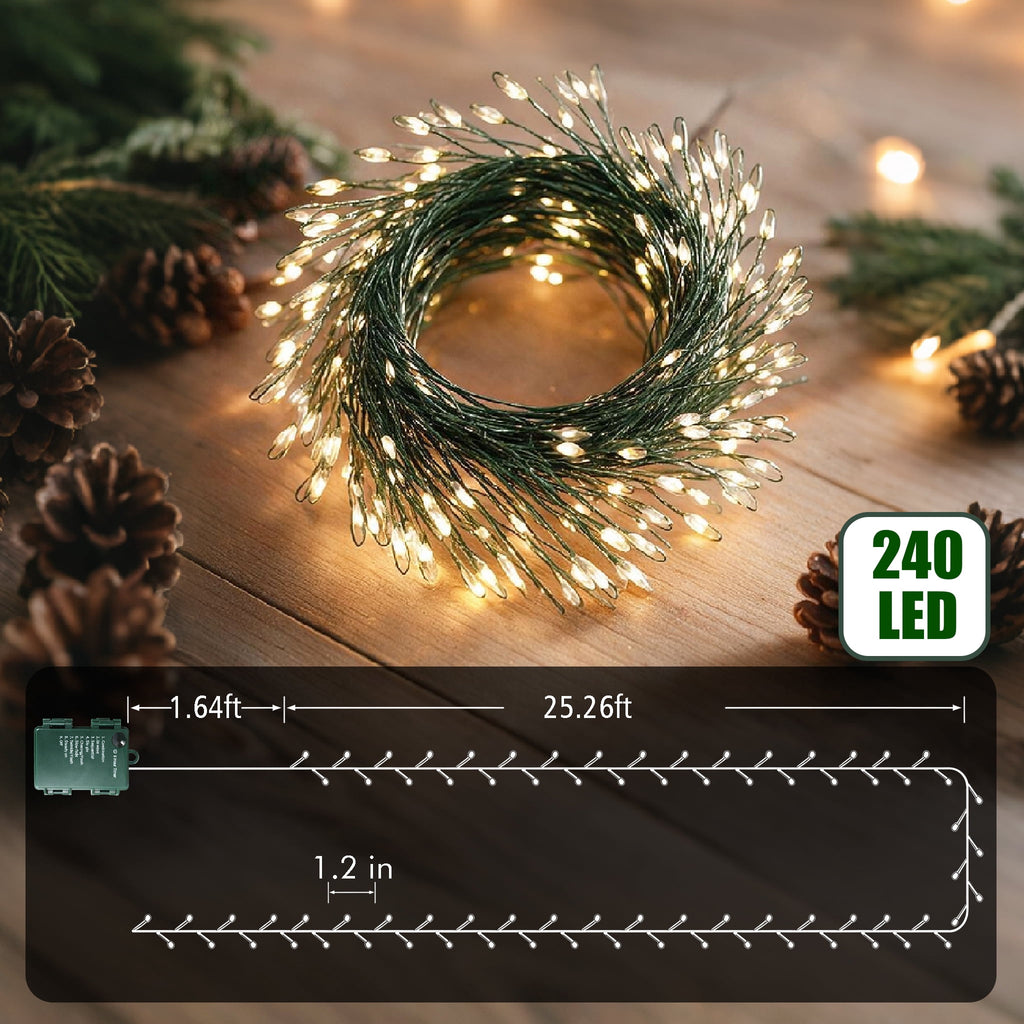 ASENEK 240 LED Christmas Lights
