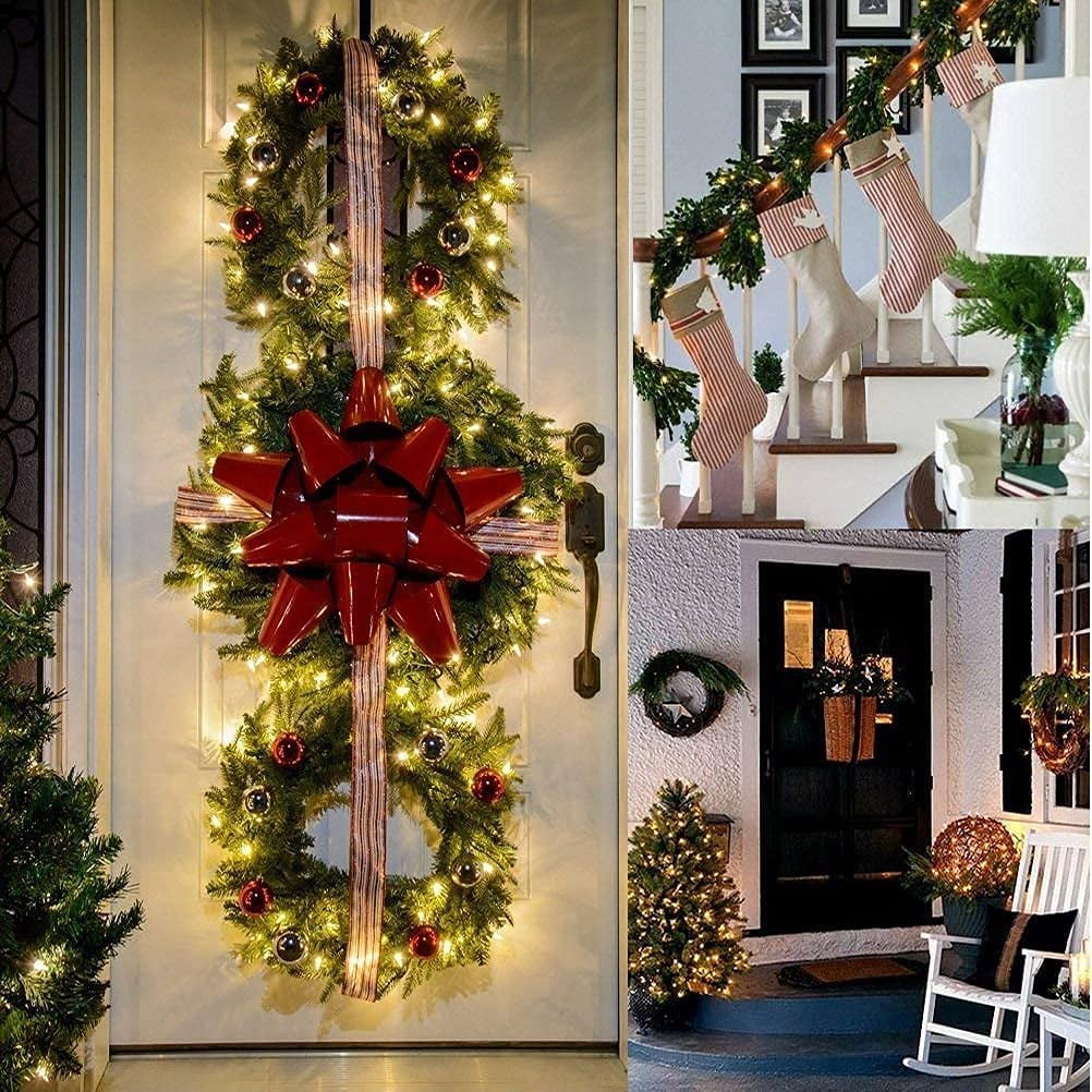 Magotan Christmas Light, 2 Pack 18ft 50LED Battery Operated String Lights with Auto Timer & 8 Modesfor Christmas Tree Wreath Party Home Indoor Outdoor Decor, Waterproof, Warm White