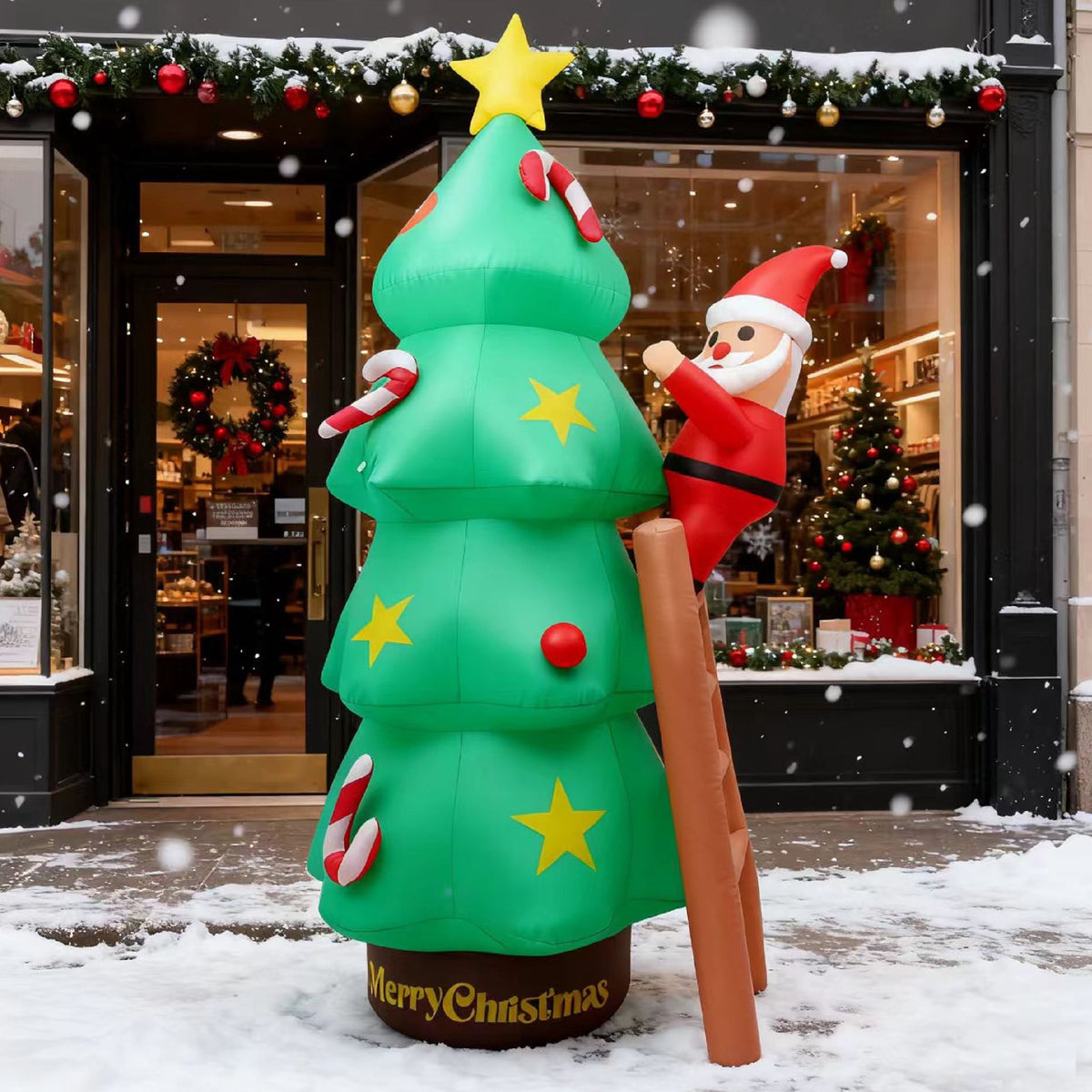 Magotan 5ft Christmas Inflatables Outdoor Decoration Snowman Christmas Blow Ups with Built in LED Lights Xmas Garden Yard Lawn Decoration