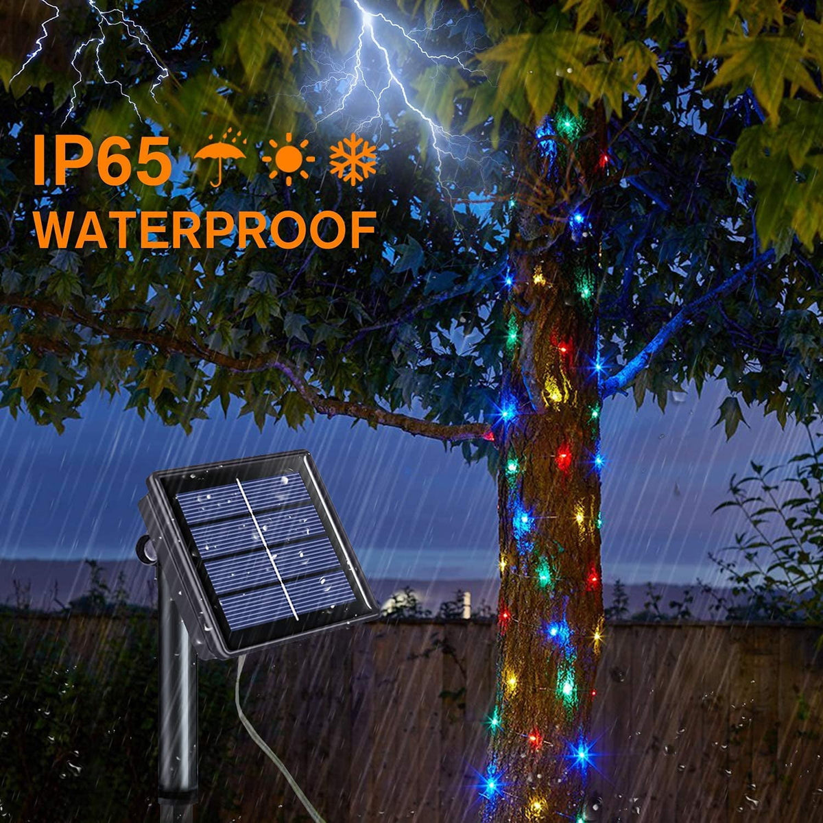 Magotan Solar Christmas Lights, 2 Pack 72ft 200 LED Solar Fairy Lights Outdoor Waterproof Garden Patio Wedding Christmas Decorations, Multicolour