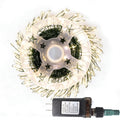 ASENEK Christmas Cluster Lights, 40FT 400LED Green Wire Copper Fairy Lights indoor Outdoor Christmas String Lights with 8 Modes for Tree Wreath Garland Decorations,Warm White,1 Pack