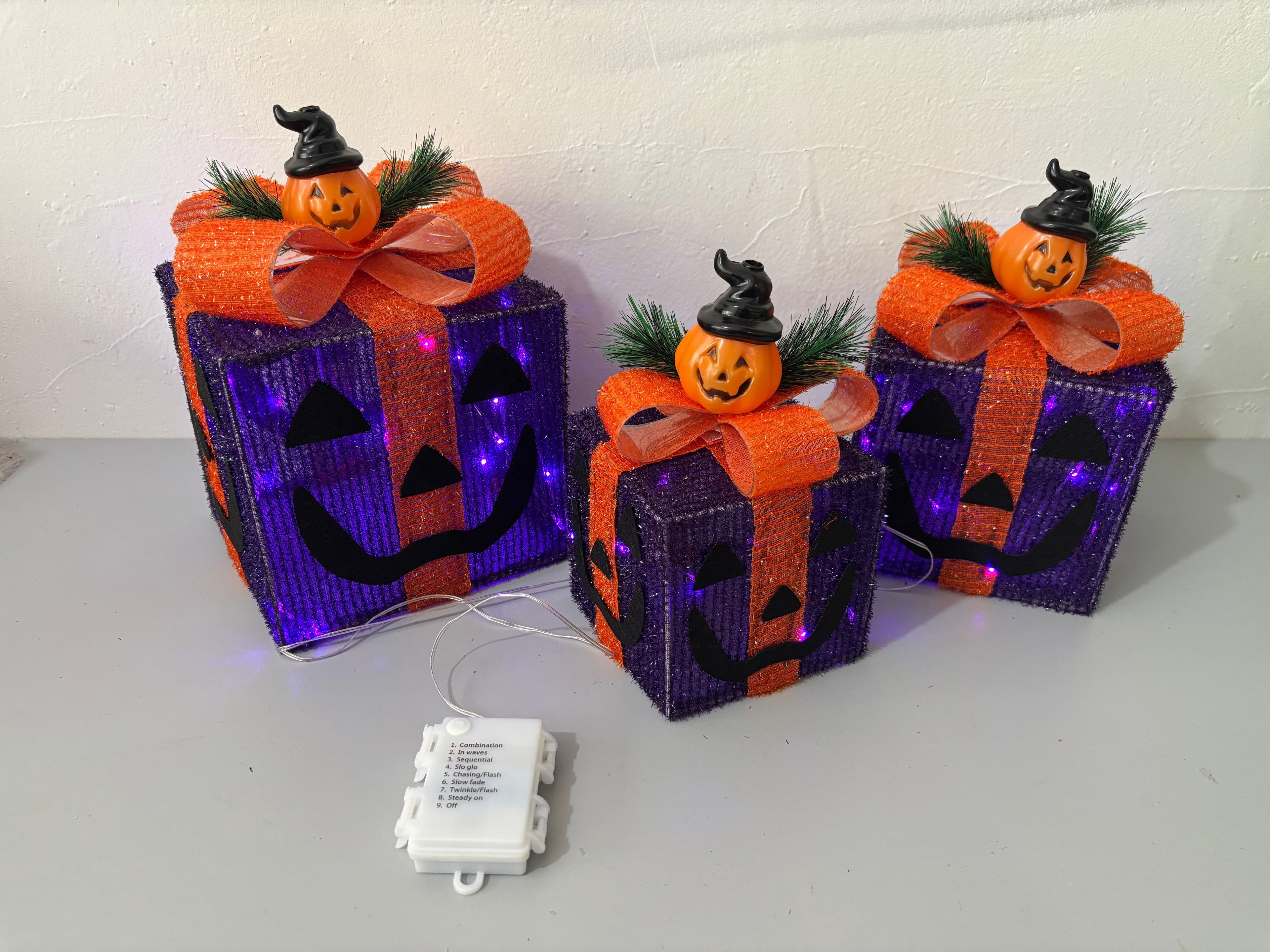 Halloween Decorations Lighted Up Gifts Box