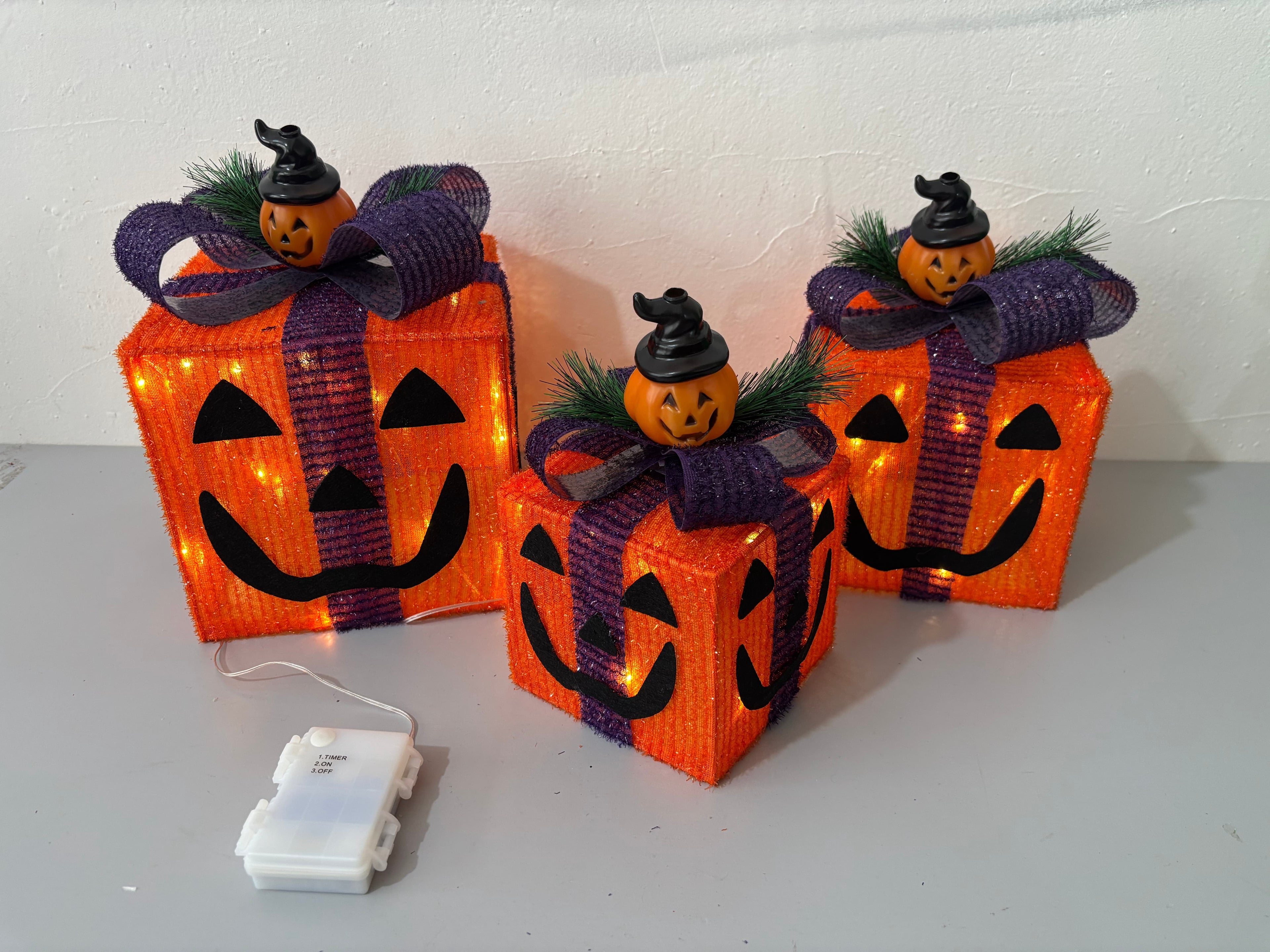 Halloween Decorations Lighted Up Gifts Box