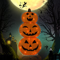 Magotan Halloween Decorations 3ft Halloween Ghost Decor Pre-Lit 65 LED Purple Light Halloween Cute Ghost Outdoor Decor for Garden Yard Home Party