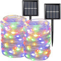 Magotan Solar Christmas Lights 2 Pack 72 Ft 200 LED Outdoor Waterproof Solar String Lights Garden Patio Christmas Decorations, Warm White