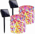 Magotan Solar Christmas Lights, 2 Pack 72ft 200 LED Solar Fairy Lights Outdoor Waterproof Garden Patio Wedding Christmas Decorations, Multicolour