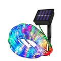 NITIDSKY 33ft 100 LED Solar Christmas Lights Outdoor Waterproof Solar Rope Lights Yard Patio Garden Christmas Deaorations, White