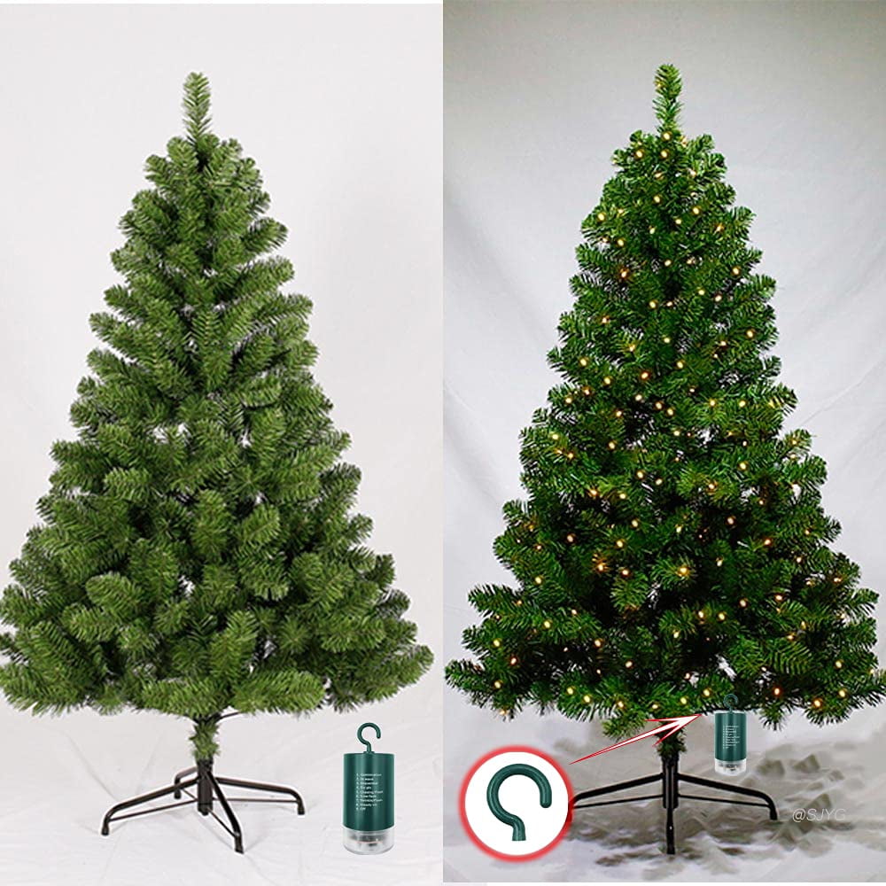 LOENDE Christmas Lights, Battery Operated String Lights 100 LED 33Ft Mini Lights for Christmas Tree Wreath Party Christmas Decor, Warm White
