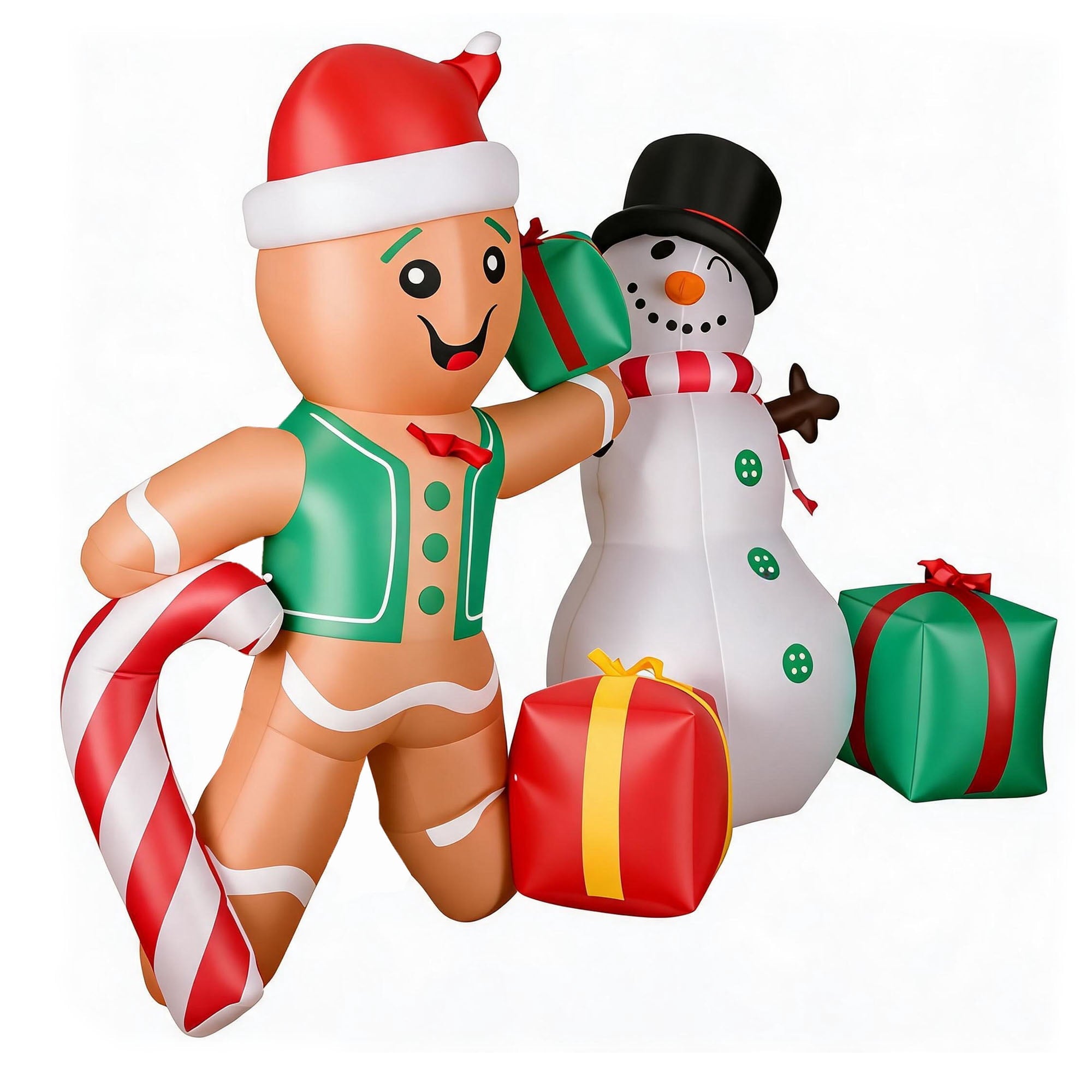 Magotan 5ft Christmas Inflatables Outdoor Decoration Snowman Christmas Blow Ups with Built in LED Lights Xmas Garden Yard Lawn Decoration